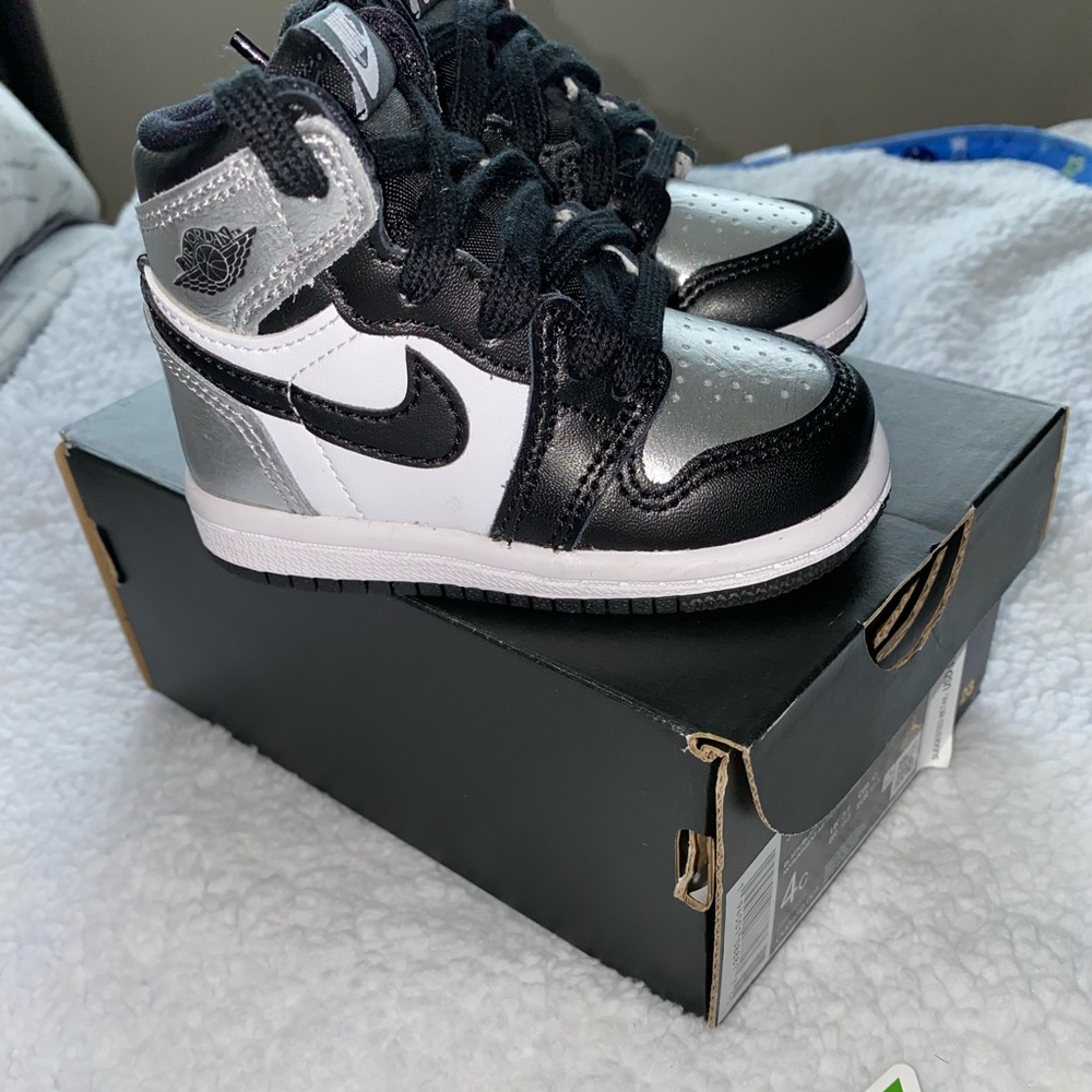 Jordan 1 Retro High Silver Toe (TD) 4C